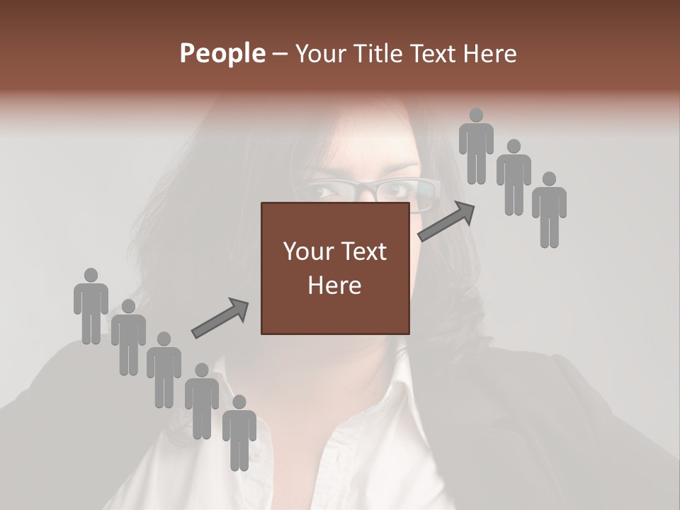 Fat Business Girl PowerPoint Template