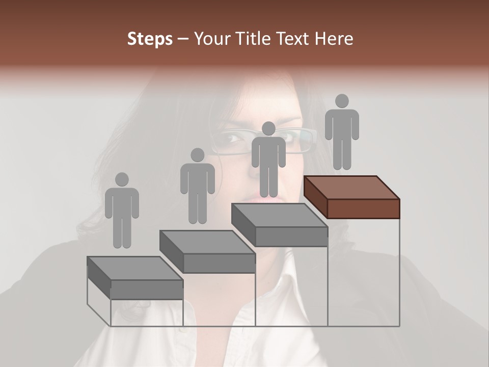 Fat Business Girl PowerPoint Template