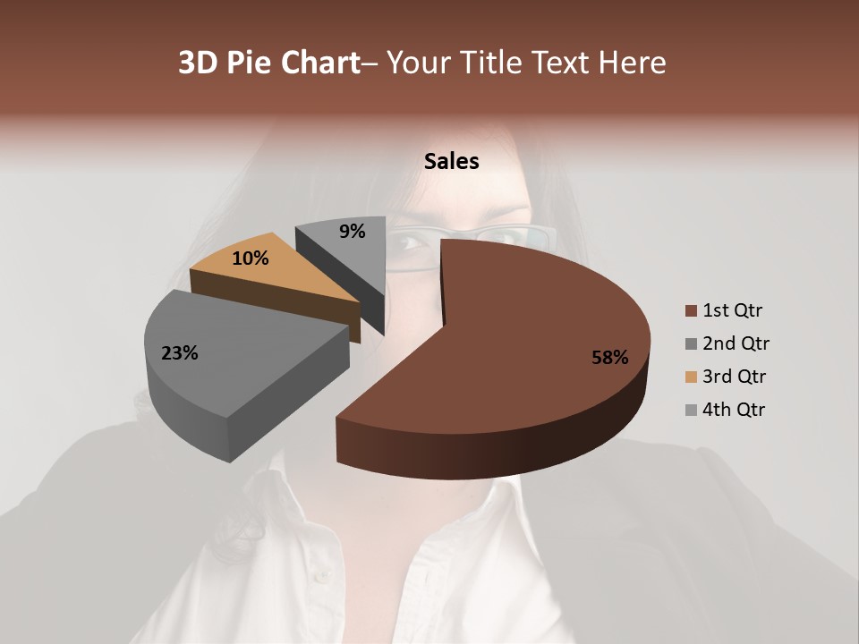 Fat Business Girl PowerPoint Template