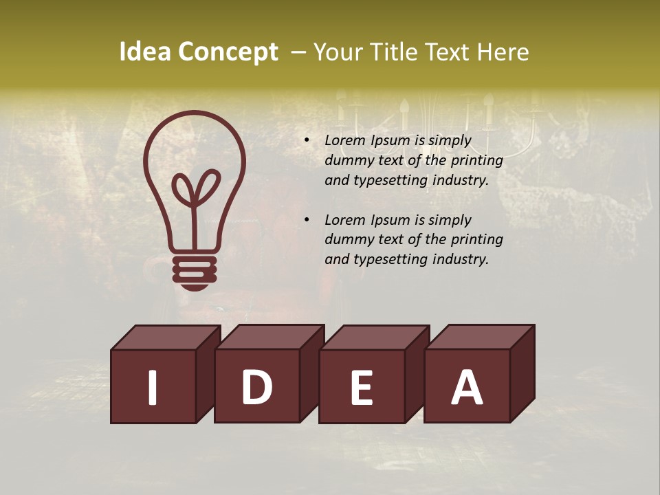 Seat Stylish Copyspace PowerPoint Template