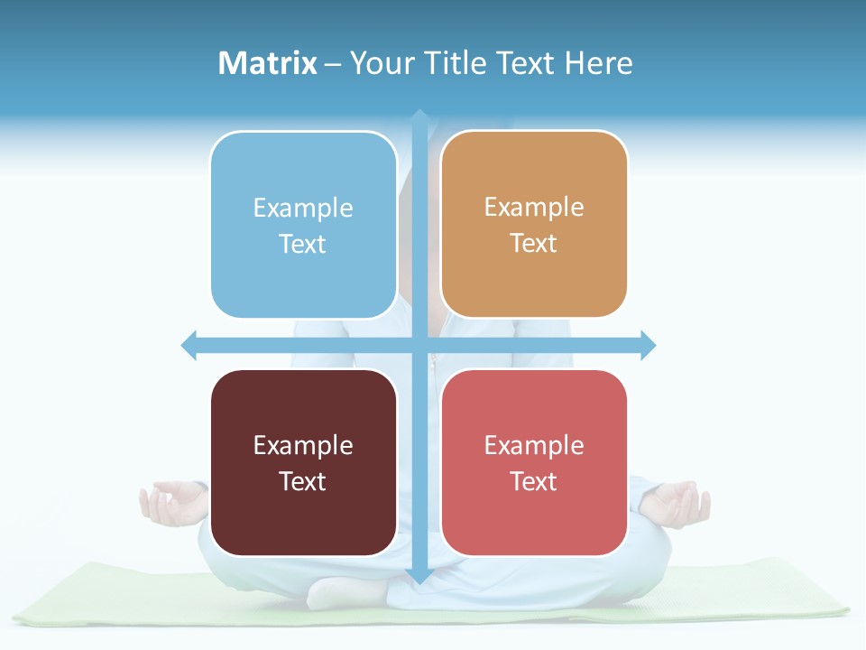 Blond People Posing PowerPoint Template