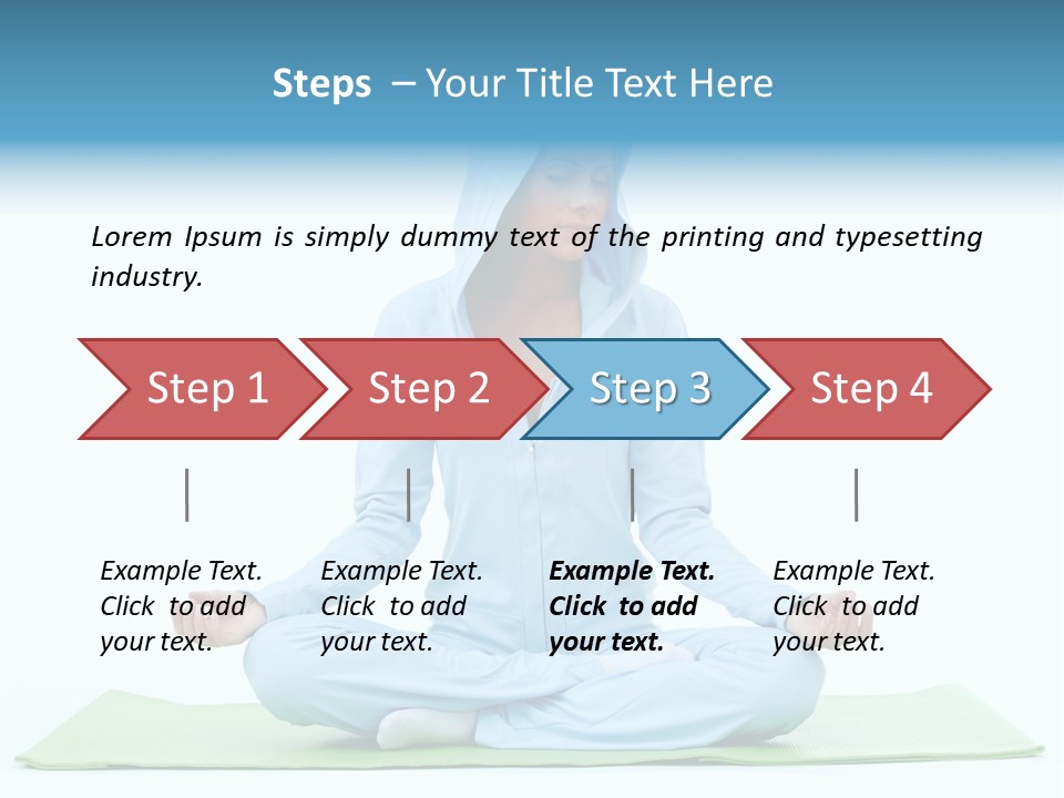 Blond People Posing PowerPoint Template