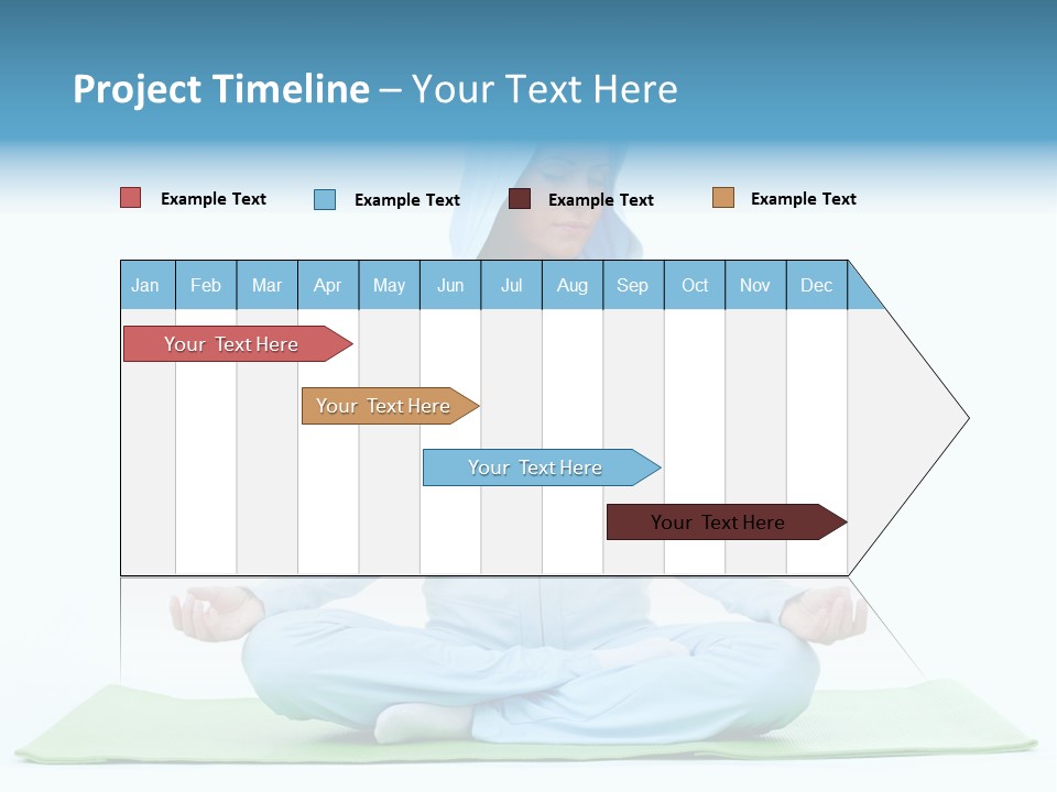 Blond People Posing PowerPoint Template