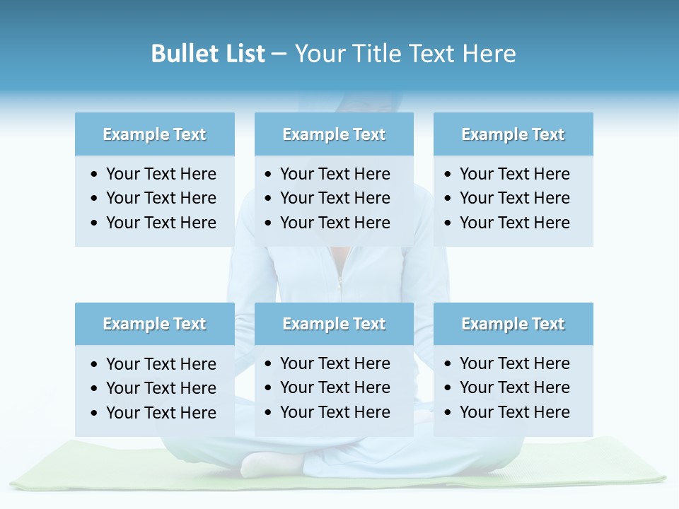 Blond People Posing PowerPoint Template