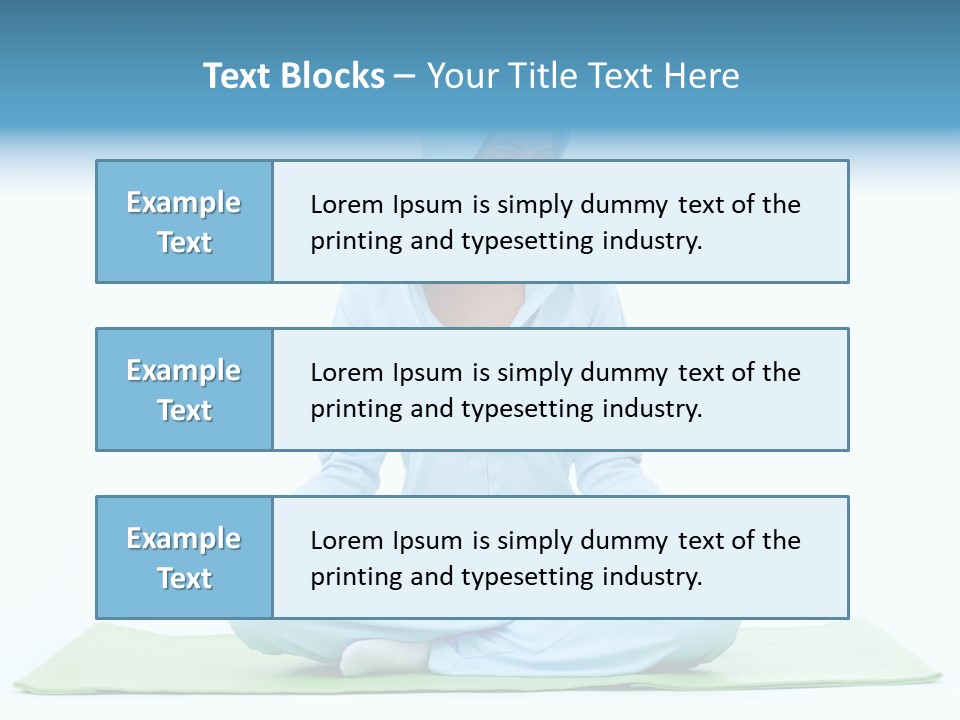 Blond People Posing PowerPoint Template
