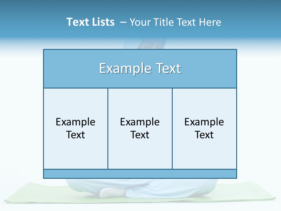 Blond People Posing PowerPoint Template