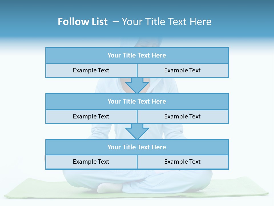 Blond People Posing PowerPoint Template