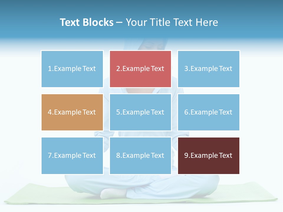 Blond People Posing PowerPoint Template