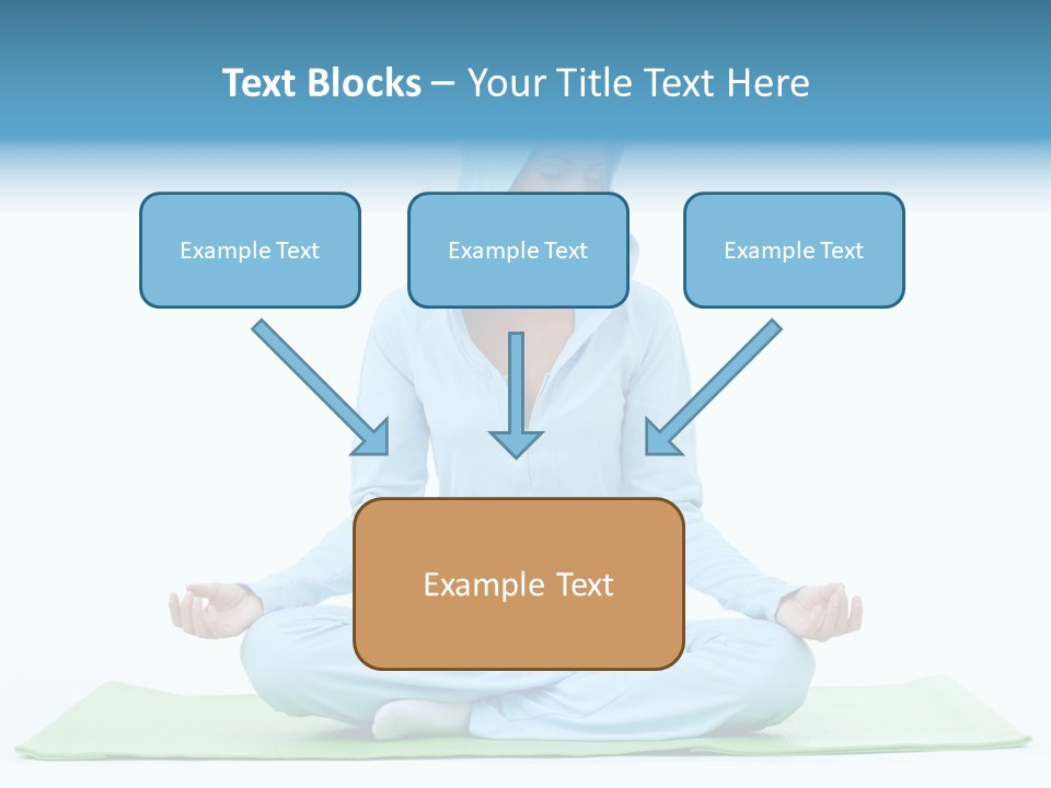 Blond People Posing PowerPoint Template