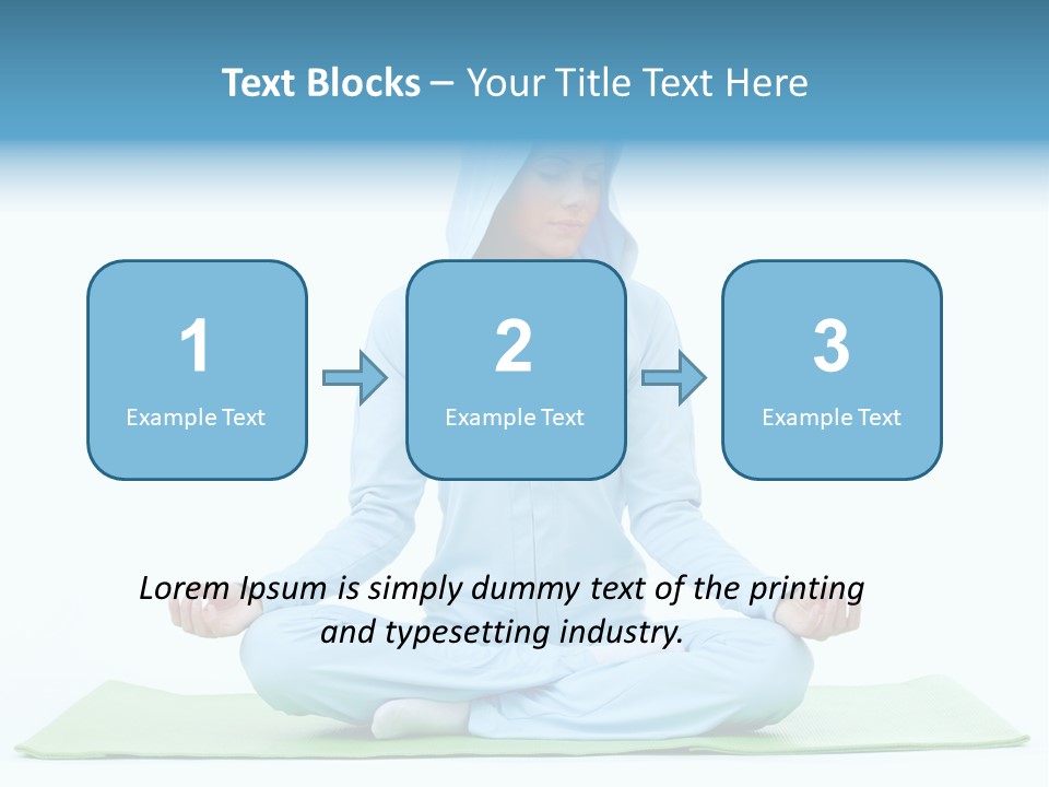 Blond People Posing PowerPoint Template