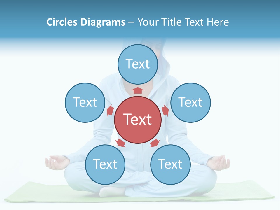 Blond People Posing PowerPoint Template