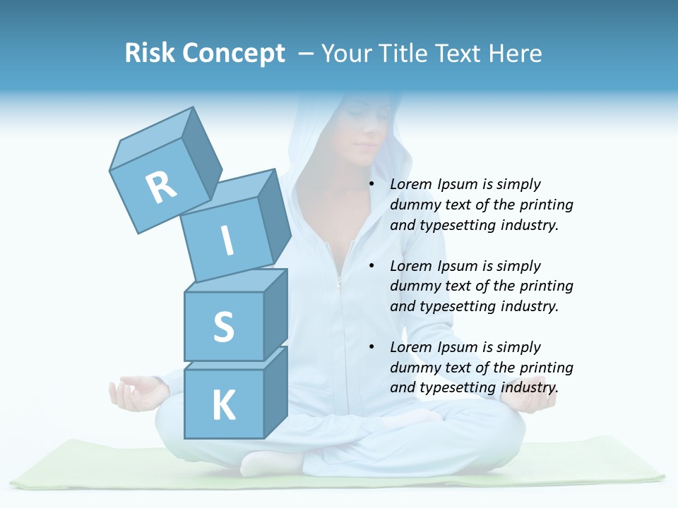 Blond People Posing PowerPoint Template