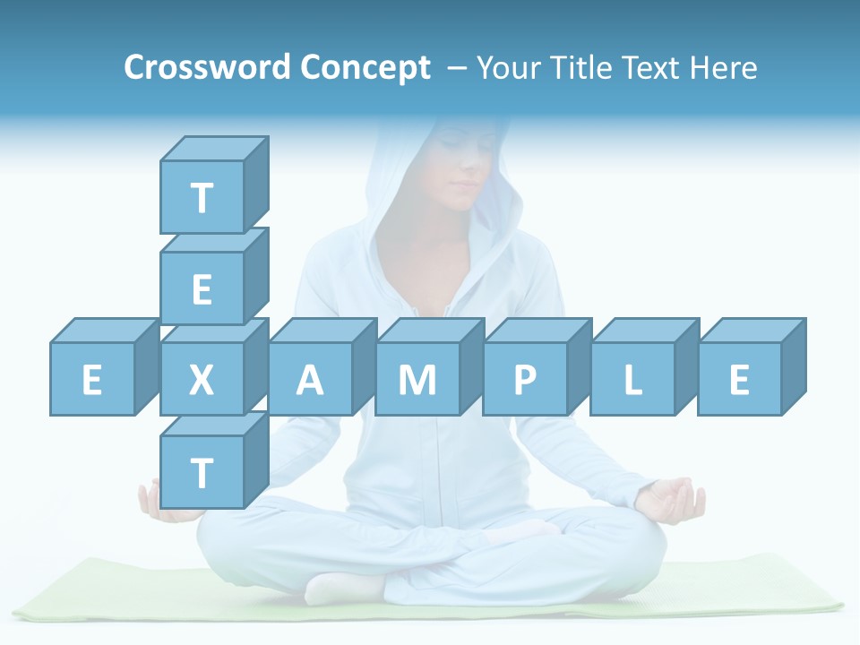 Blond People Posing PowerPoint Template