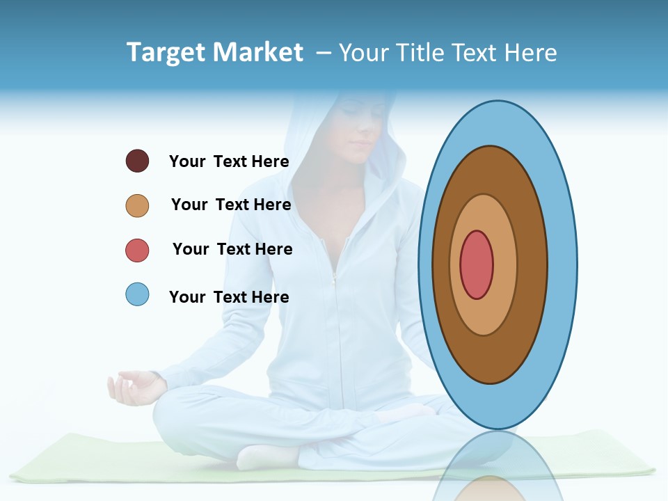 Blond People Posing PowerPoint Template