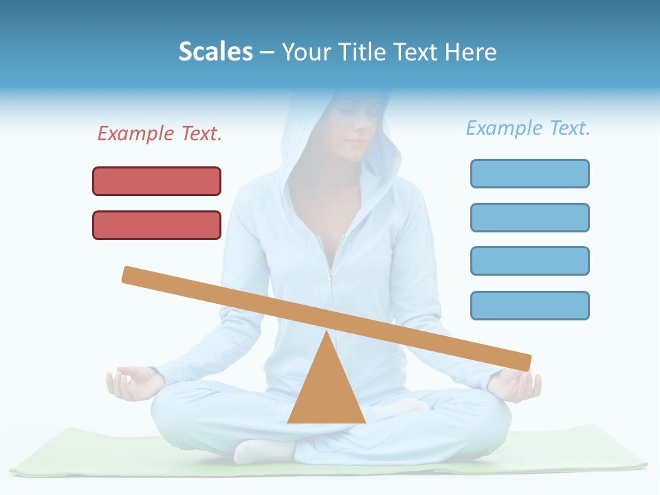 Blond People Posing PowerPoint Template