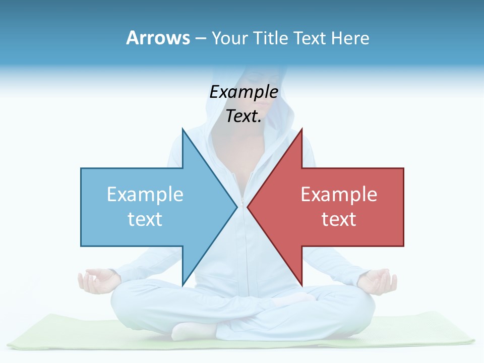 Blond People Posing PowerPoint Template