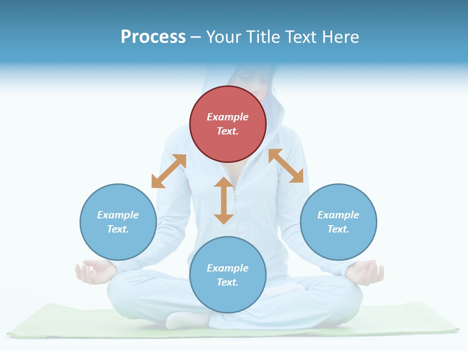 Blond People Posing PowerPoint Template