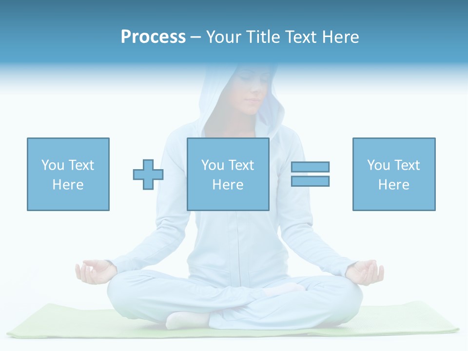 Blond People Posing PowerPoint Template