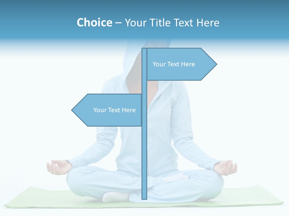 Blond People Posing PowerPoint Template