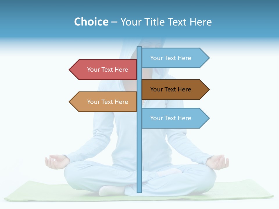 Blond People Posing PowerPoint Template