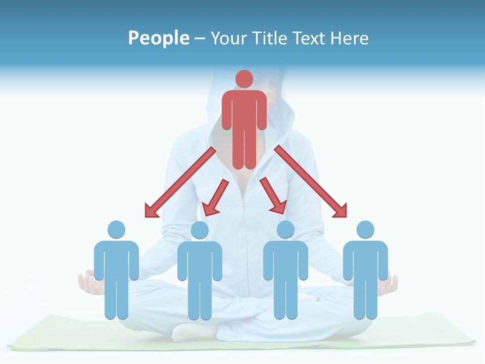 Blond People Posing PowerPoint Template