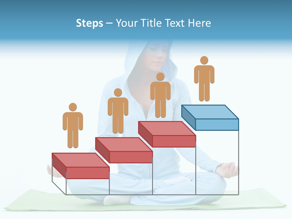 Blond People Posing PowerPoint Template