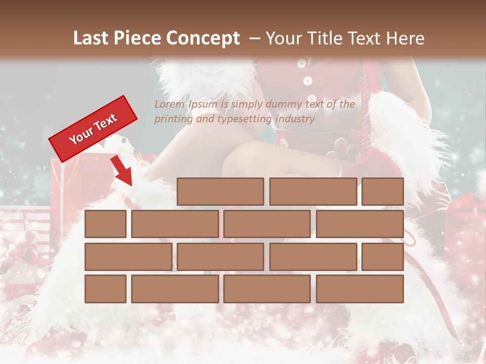 Red Face Glamour PowerPoint Template