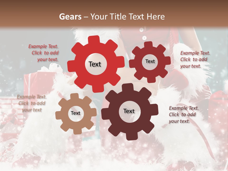 Red Face Glamour PowerPoint Template