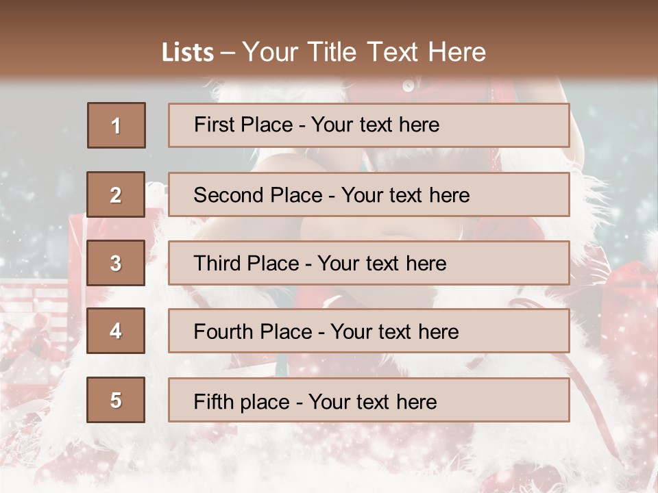 Red Face Glamour PowerPoint Template