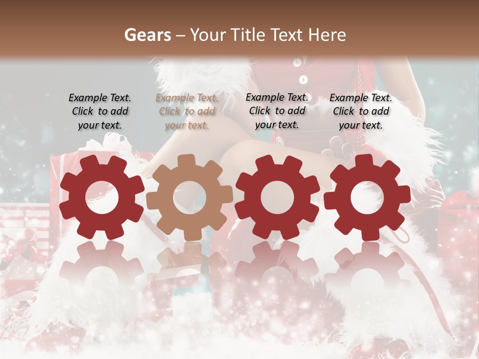 Red Face Glamour PowerPoint Template