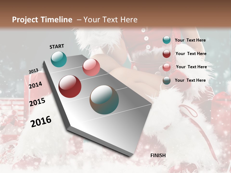 Red Face Glamour PowerPoint Template