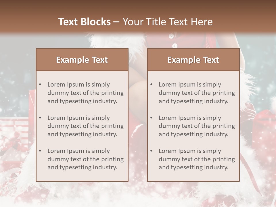 Red Face Glamour PowerPoint Template