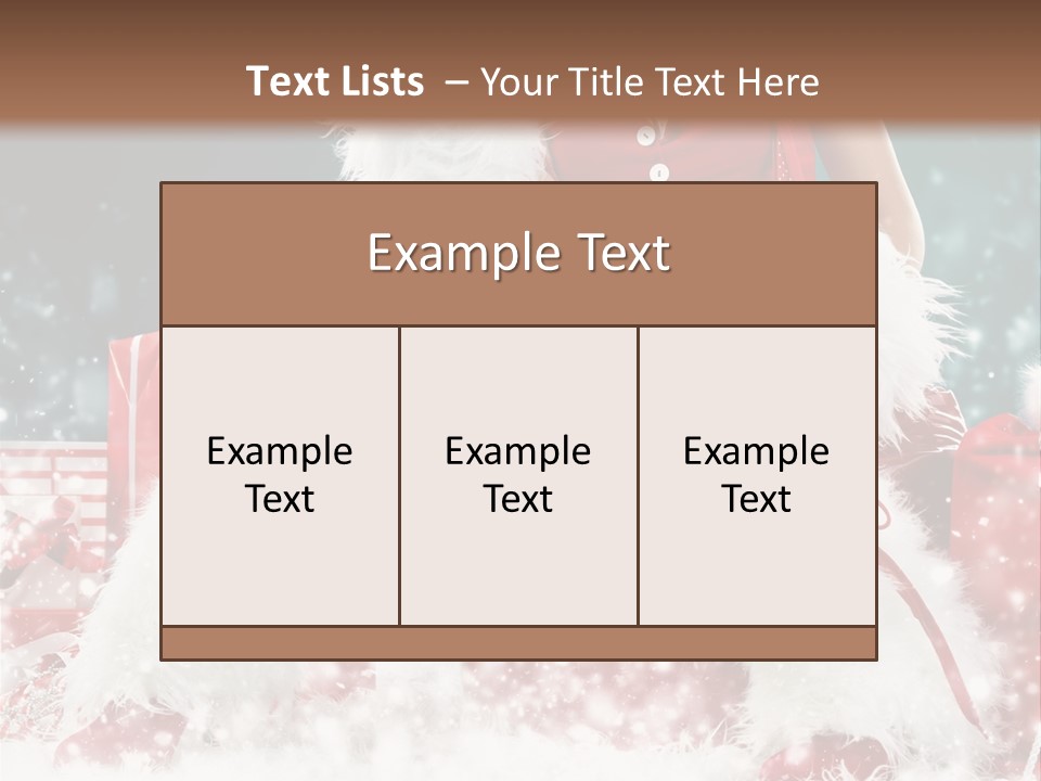Red Face Glamour PowerPoint Template