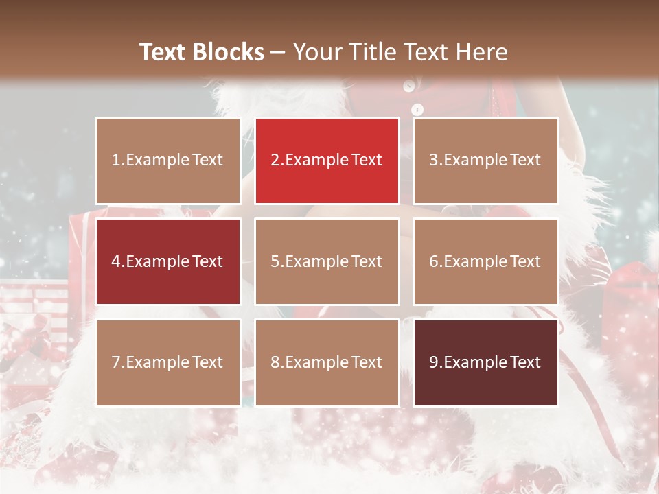 Red Face Glamour PowerPoint Template