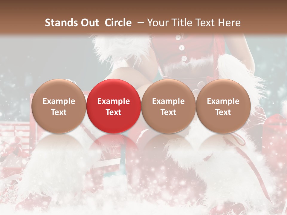 Red Face Glamour PowerPoint Template
