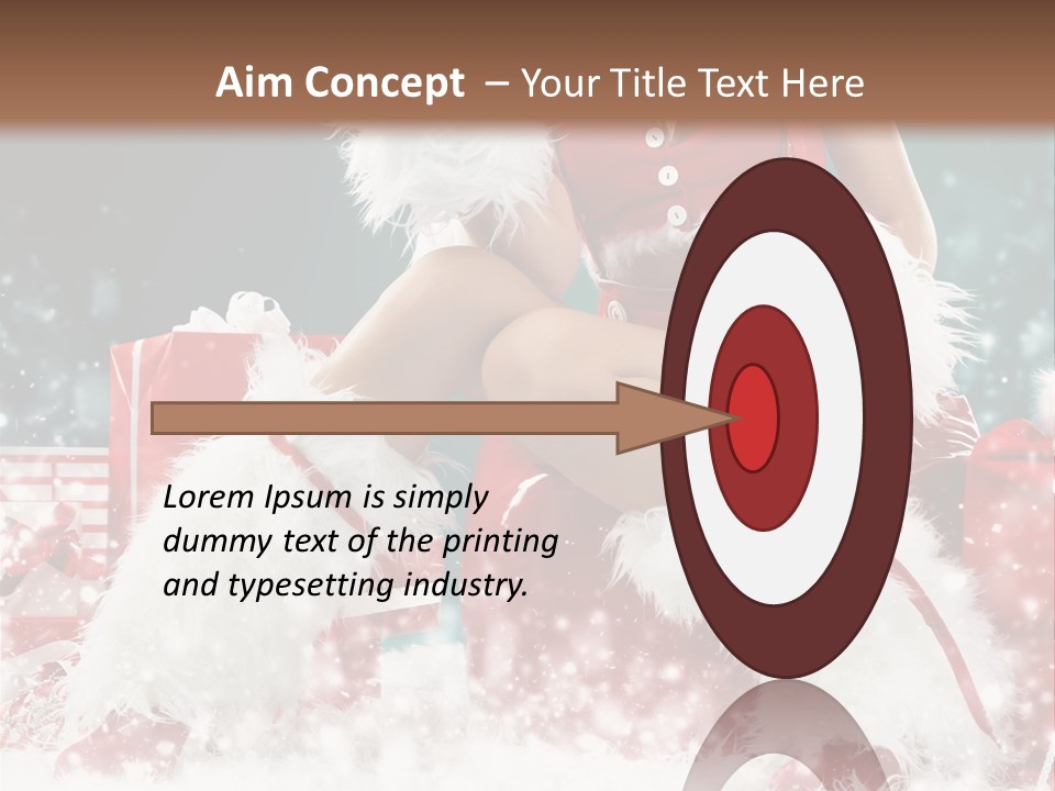 Red Face Glamour PowerPoint Template