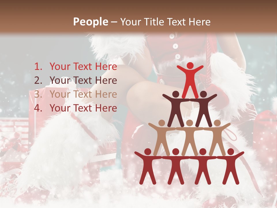 Red Face Glamour PowerPoint Template