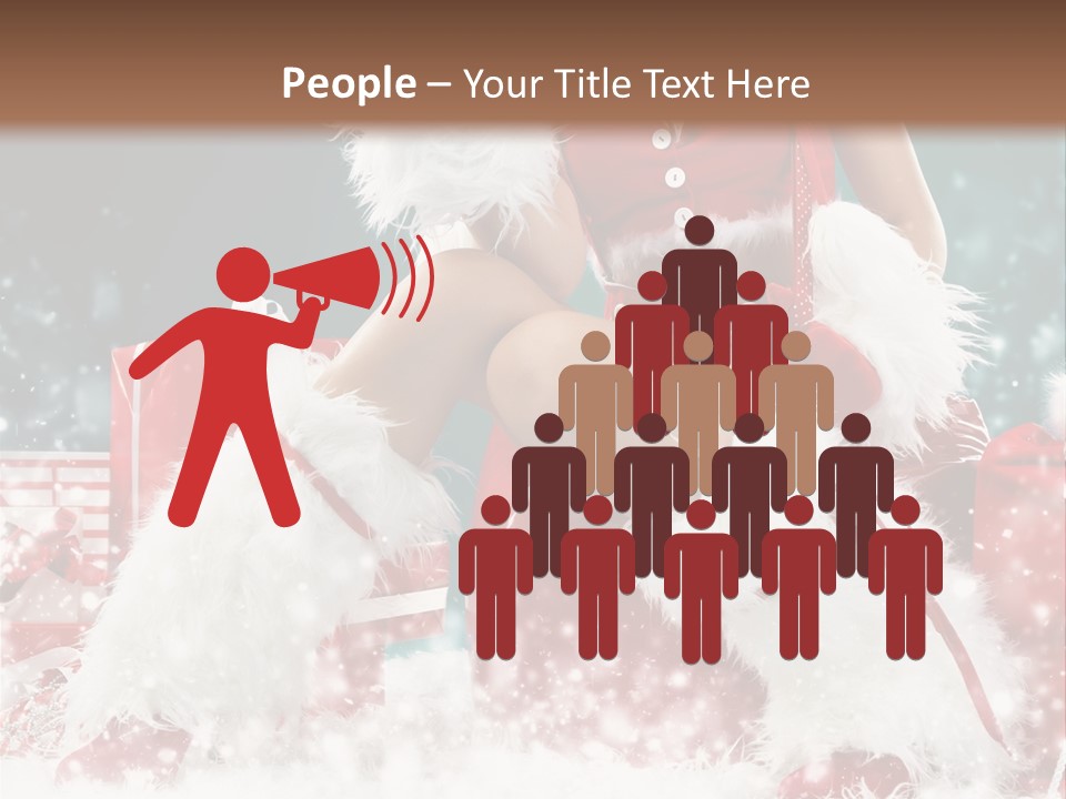 Red Face Glamour PowerPoint Template