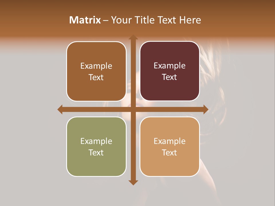 Model Golden Shine PowerPoint Template