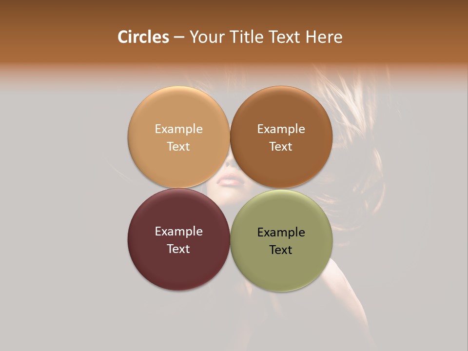 Model Golden Shine PowerPoint Template