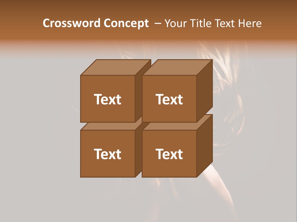 Model Golden Shine PowerPoint Template