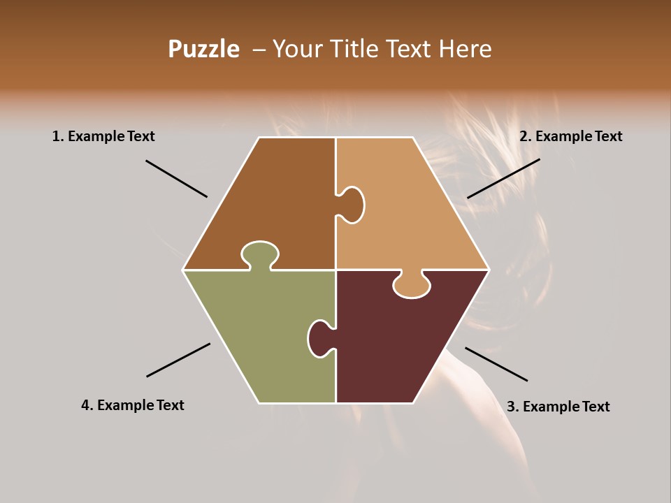 Model Golden Shine PowerPoint Template