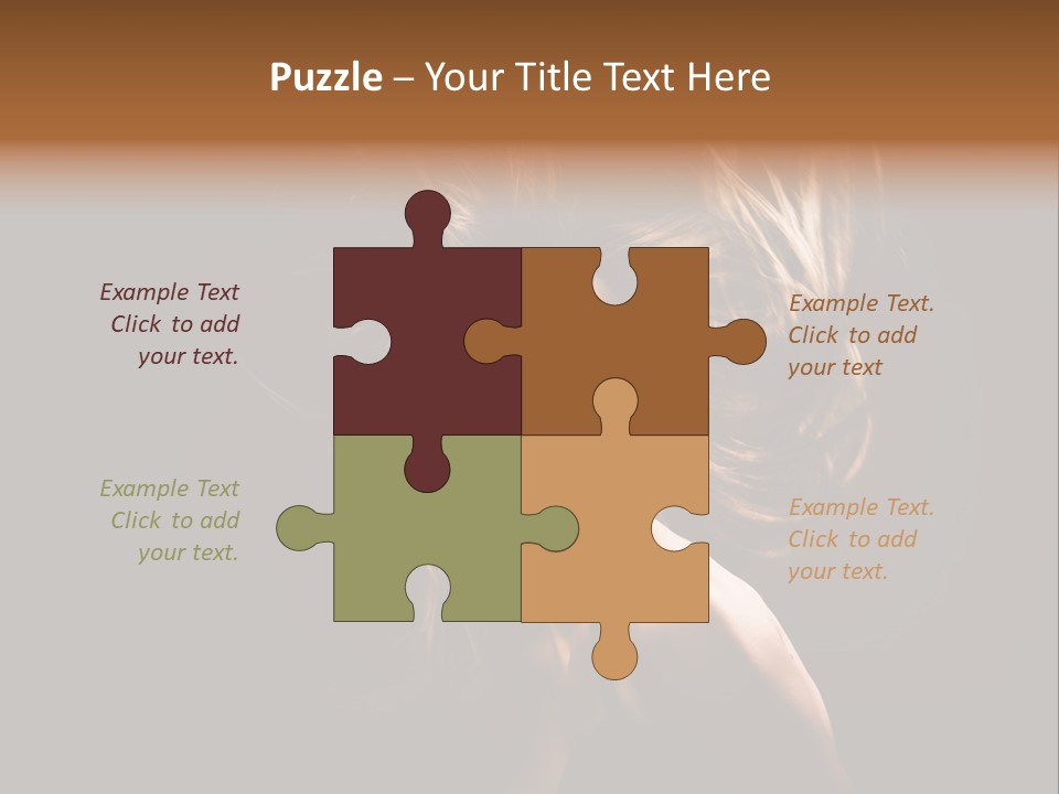 Model Golden Shine PowerPoint Template