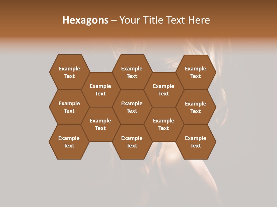 Model Golden Shine PowerPoint Template