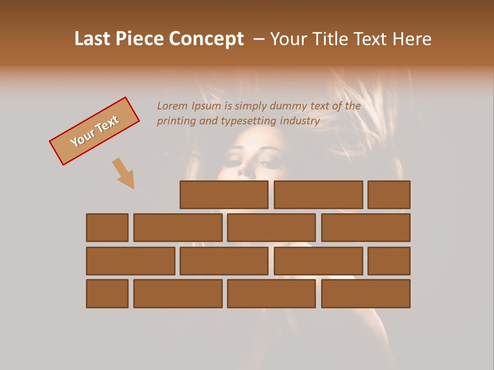 Model Golden Shine PowerPoint Template