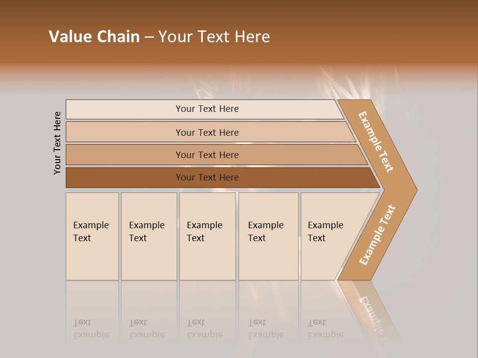 Model Golden Shine PowerPoint Template