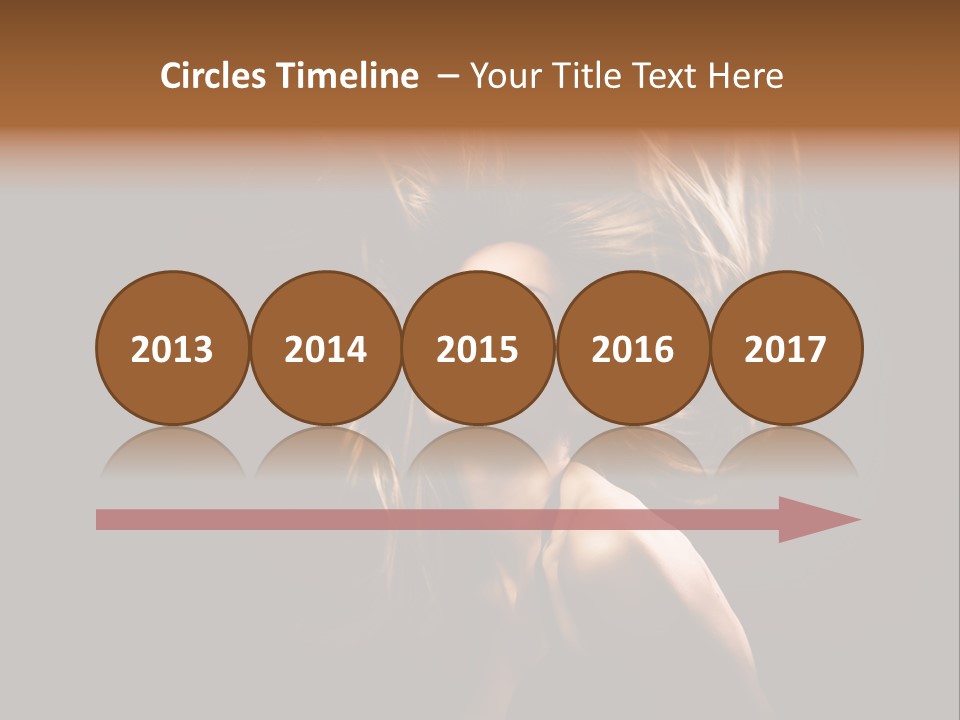 Model Golden Shine PowerPoint Template