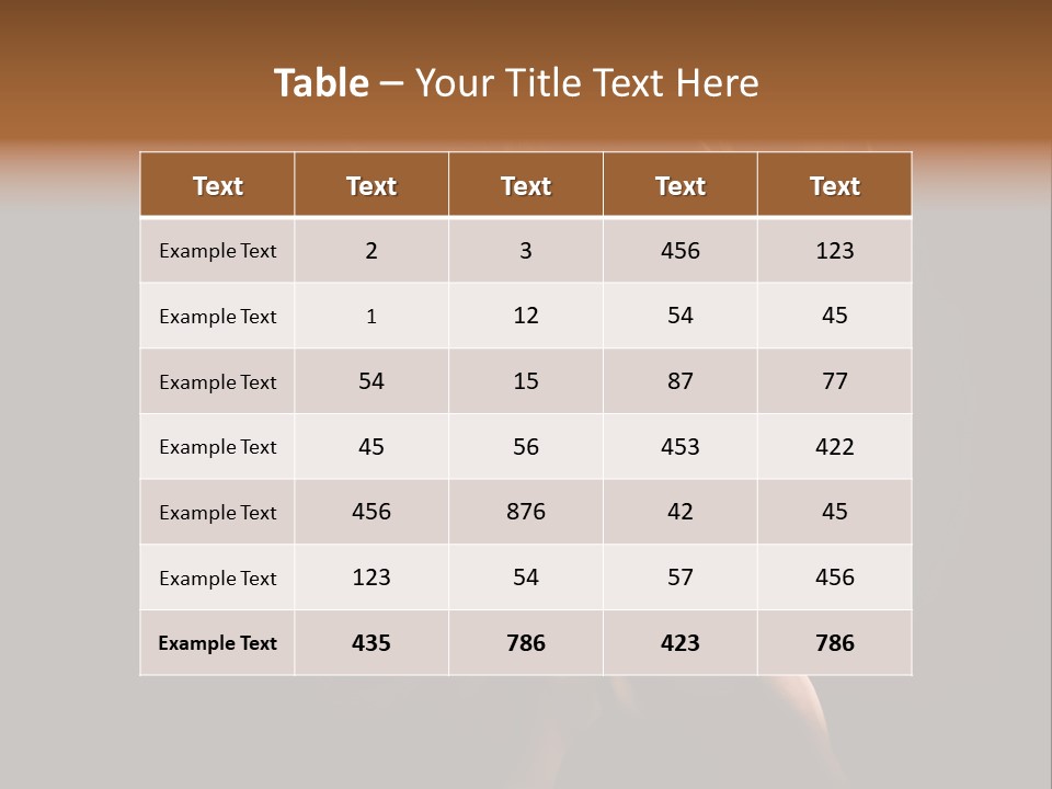 Model Golden Shine PowerPoint Template
