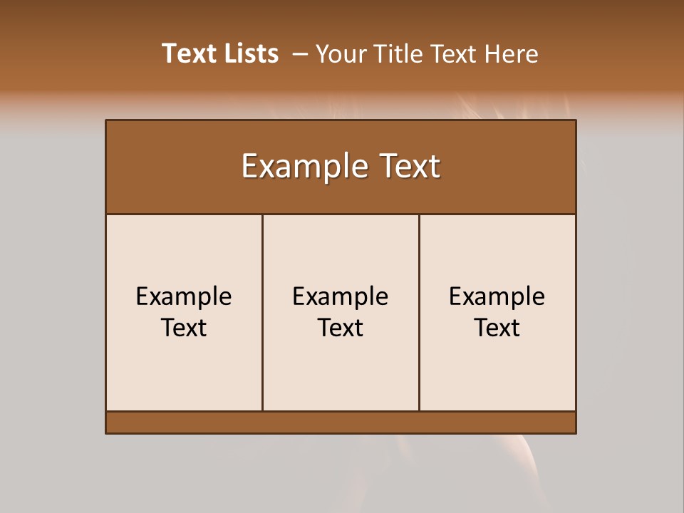 Model Golden Shine PowerPoint Template