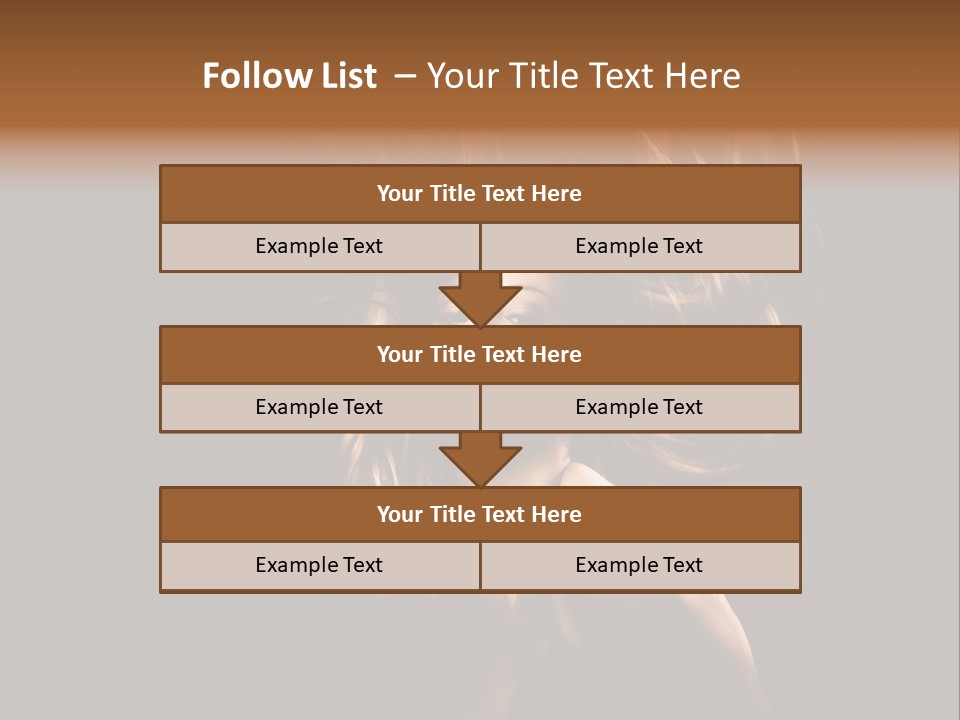 Model Golden Shine PowerPoint Template